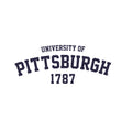 Weiß - Side - University Of Pittsburgh - "1787" T-Shirt Rundhalsausschnitt für Herren-Damen Unisex