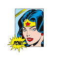 Weiß - Side - Wonder Woman - "Pow" T-Shirt für Herren-Damen Unisex