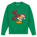 Keltisch-Grün - Front - Garfield - "Ho Ho Ho" Sweatshirt für Herren-Damen Unisex