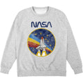 Grau meliert - Front - NASA - Sweatshirt für Herren-Damen Unisex