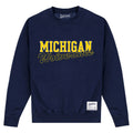 Marineblau - Front - Michigan Wolverines - Sweatshirt für Herren-Damen Unisex