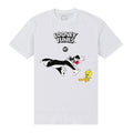 Weiß - Front - Tweety - T-Shirt für Herren-Damen Unisex - 80.