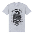 Grau meliert - Front - Yellowstone - "Don't Make Me" T-Shirt für Herren-Damen Unisex