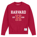 Weinrot - Front - Harvard University - "Est 1636" Sweatshirt für Herren-Damen Unisex