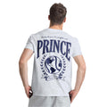 Grau meliert - Back - Prince - "Global" T-Shirt für Herren-Damen Unisex