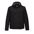 Schwarz - Front - Portwest - "KX3" Softshelljacke mit Kapuze für Herren