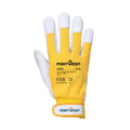 Gelb - Back - Portwest - Handschuhe "A250 - Tergsus", Ziegenleder