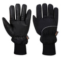 Schwarz - Front - Portwest - Herren-Damen Unisex Handschuhe für Kühlhäuser "A751 Apacha", Leder