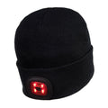 Schwarz - Back - Portwest - Beanie mit Lampe