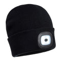 Schwarz - Front - Portwest - Beanie mit Lampe