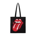 Schwarz - Front - RockSax - Tragetasche "Classic Tongue", The Rolling Stones