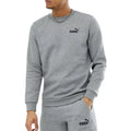 Grau meliert - Side - Puma - "ESS" Sweatshirt für Herren