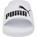 Weiß-Schwarz - Pack Shot - Puma - Herren-Damen Unisex Badesandale "Popcat 20"