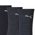 Marineblau - Back - Puma Unisex Sportsocken für Erwachsene, 3er-Pack