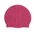 Pink - Back - SwimTech Unisex Silikon-Badekappe für Erwachsene