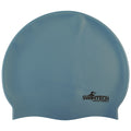 Himmelblau - Front - SwimTech Unisex Silikon-Badekappe für Erwachsene