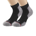 Schwarz-Grau - Back - 1000 Mile - Knöchelsocken für Damen (2er-Pack)