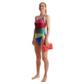 Rot-Grün - Pack Shot - Speedo - "Placement" Badeanzug für Damen