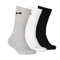 Schwarz-Weiß-Grau - Front - Puma - Socken für Kinder(3er-Pack)