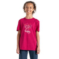 Beeren Pink - Lifestyle - Dare 2B - "Trailblazer II Happy" T-Shirt für Kinder