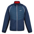 Dunkel-Jeansblau-Marineblau-Leuchtend Rot - Front - Regatta - "Steren II" Hybridjacke für Herren