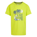 Zitronen Limette - Front - Regatta - "Bosley VII" T-Shirt für Kinder