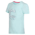 Gebleichtes Türkis - Side - Regatta - "Bosley VII" T-Shirt für Kinder