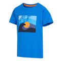 Dunkelblau - Side - Regatta - "Bosley VII" T-Shirt für Kinder