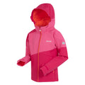 Flamingo-Rosa-Pinker Trank - Side - Regatta - "Acidity VII" Softshelljacke für Kinder