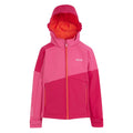 Flamingo-Rosa-Pinker Trank - Front - Regatta - "Acidity VII" Softshelljacke für Kinder