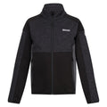 Mittelgrau-Schwarz - Front - Regatta - "Highton III" Fleecejacke für Kinder