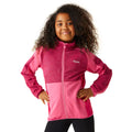 Flamingo-Rosa - Lifestyle - Regatta - "Highton III" Fleecejacke für Kinder