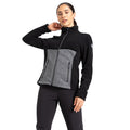 Schwarz-Anthrazit meliert - Lifestyle - Dare 2B - "Thriving" Fleecejacke für Damen