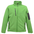 Neongrün-Dunkelgrau - Front - Regatta Standout Herren Arcola Softshell-Jacke, 3-lagig, wasserdicht, atmungsaktiv