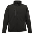 Schwarz-Dunkelgrau - Front - Regatta Standout Herren Arcola Softshell-Jacke, 3-lagig, wasserdicht, atmungsaktiv