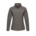 Dunkelgrau - Front - Regatta Damen Uproar Softshell-Jacke, winddicht