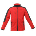 Rot-Schwarz - Front - Regatta Herren Hydroforce Softshell-Jacke, 3-lagig, wasserdicht, atmungsaktiv