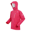 Pinker Trank-Weiß - Front - Regatta Damen Shelljacke Birchdale, wasserfest