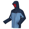 Kronenblau-Dunkel-Jeansblau - Side - Regatta Herren Jacke Birchdale mit Kapuze, wasserfest