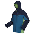 Leuchtend Blau-Marineblau - Side - Regatta Herren Jacke Birchdale mit Kapuze, wasserfest