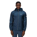 Dunkel-Jeansblau - Close up - Regatta Herren Regenjacke Lyle IV, leicht, wasserfest