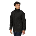 Schwarz - Side - Regatta Herren Jacke Darby III, isoliert