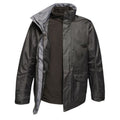 Schwarz - Front - Regatta Herren Jacke Benson III mit Kapuze