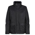 Schwarz - Side - Regatta Herren Jacke Benson III mit Kapuze