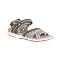 Grün-Pergament - Front - Regatta - Damen Sandalen "Santa Clara", Nubukleder