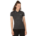 Mittelgrau - Side - Regatta - "Remex II" Poloshirt für Damen