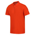 Rost-Orange - Side - Regatta Herren Poloshirt Sinton leicht, kurzärmlig