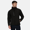 Schwarz - Back - Regatta Herren Softshelljacke Apex