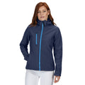 Marineblau-Graublau - Side - Regatta - "Venturer" Softshelljacke Dreilagige Membrane für Damen