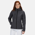 Mittelgrau-Schwarz - Back - Regatta - "Venturer" Softshelljacke Dreilagige Membrane für Damen